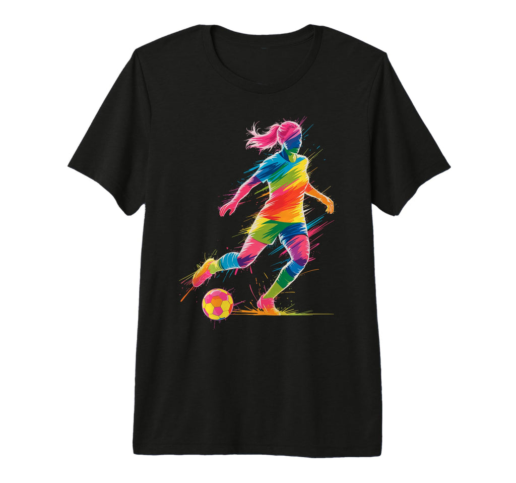 Colorful Funny Soccer Fan Dad Mom Game T-Shirt - Aesthetic Graphic Unisex - T-Shirt, Sweatshirt, Hoodie