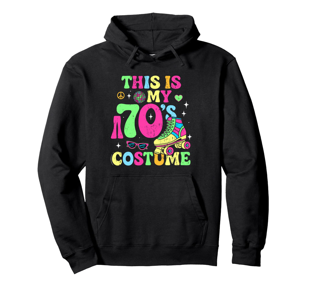 Roller Skates This Is My 70S Costume 70S Hoodie - Minimalist Print Unisex - T-Shirt, Sweatshirt, Hoodie