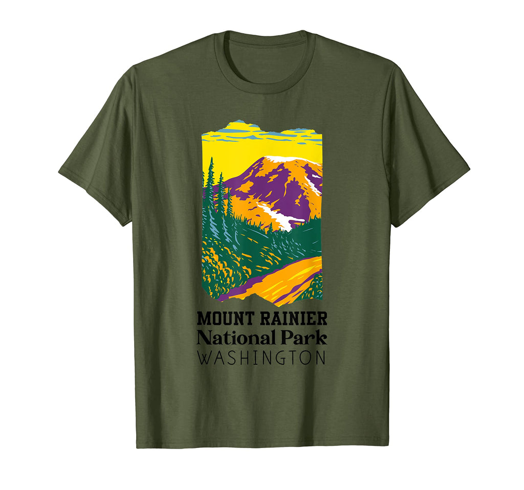 Mount Rainier Washington National Park T-Shirt - Streetwear Style Unisex - T-Shirt, Sweatshirt, Hoodie