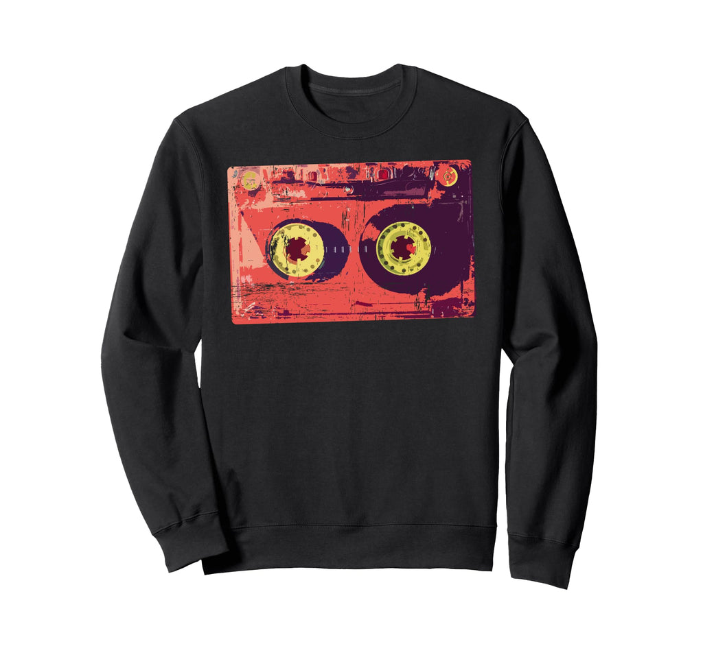Music Vibes And Cassette Tape Nostalgia Hoodie - Unique Graphic Unisex - T-Shirt, Sweatshirt, Hoodie