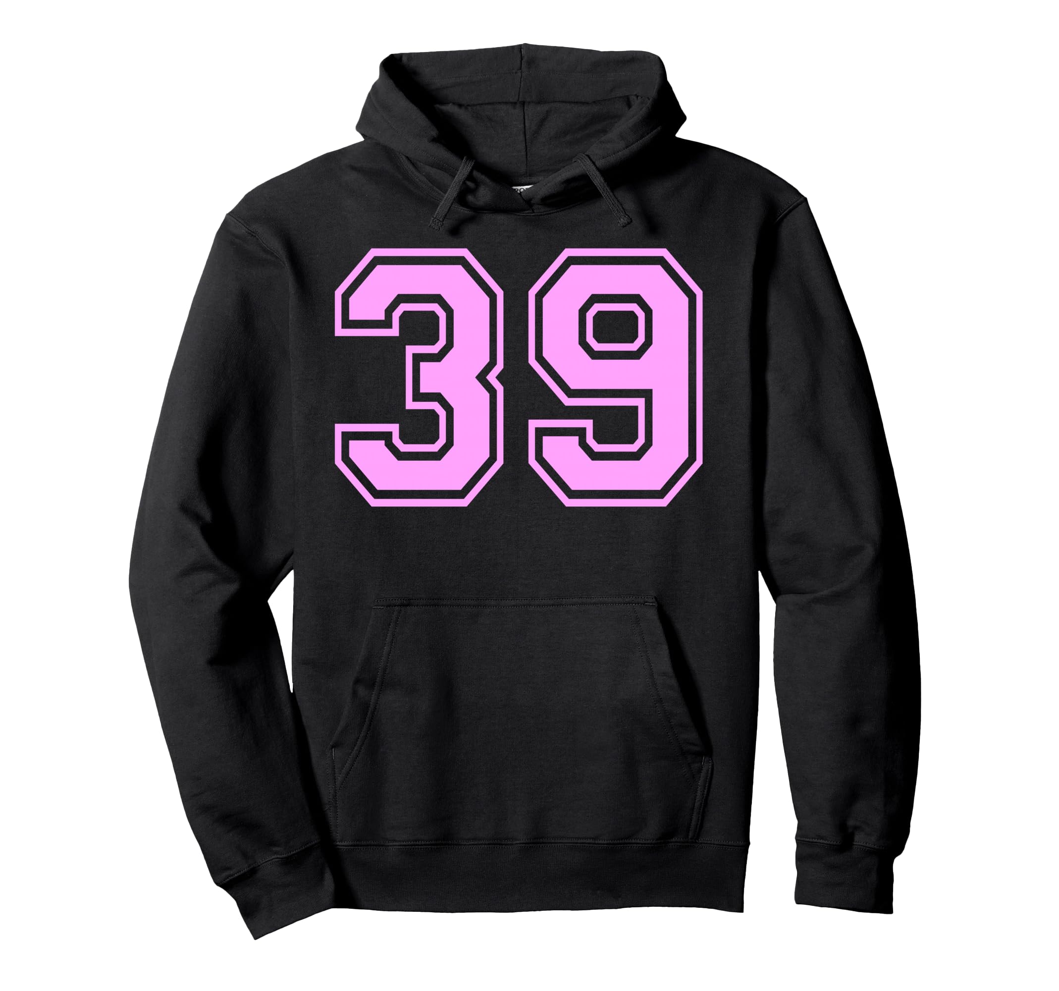 39 Number Thirty Nine Sports Varsity Hoodie - Aesthetic Graphic Men Women - T-Shirt, Sweatshirt, Hoodie