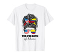 Half Colombian Half American Usa T-Shirt - Aesthetic Graphic for Adults - T-Shirt, Sweatshirt, Hoodie