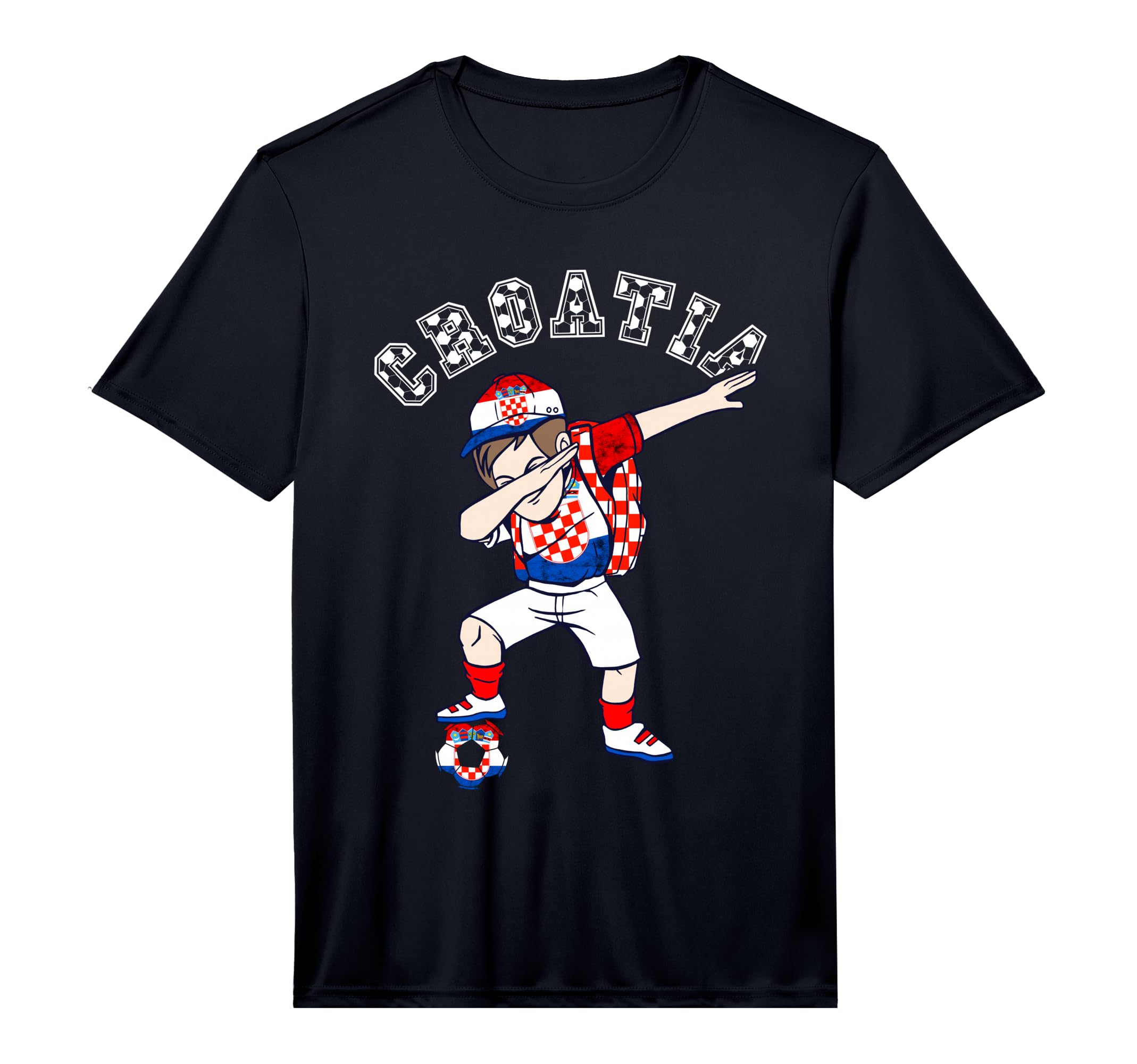 Croatian Soccer Team Dabbing Croatia T-Shirt - Aesthetic Graphic Unisex - T-Shirt, Sweatshirt, Hoodie
