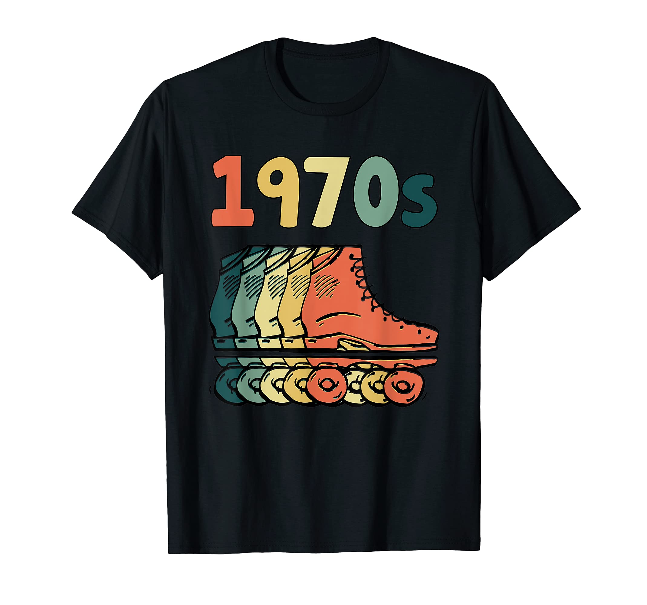 1970S Roller Skates Skates Skating T-Shirt - Novelty Apparel Men Women - T-Shirt, Sweatshirt, Hoodie
