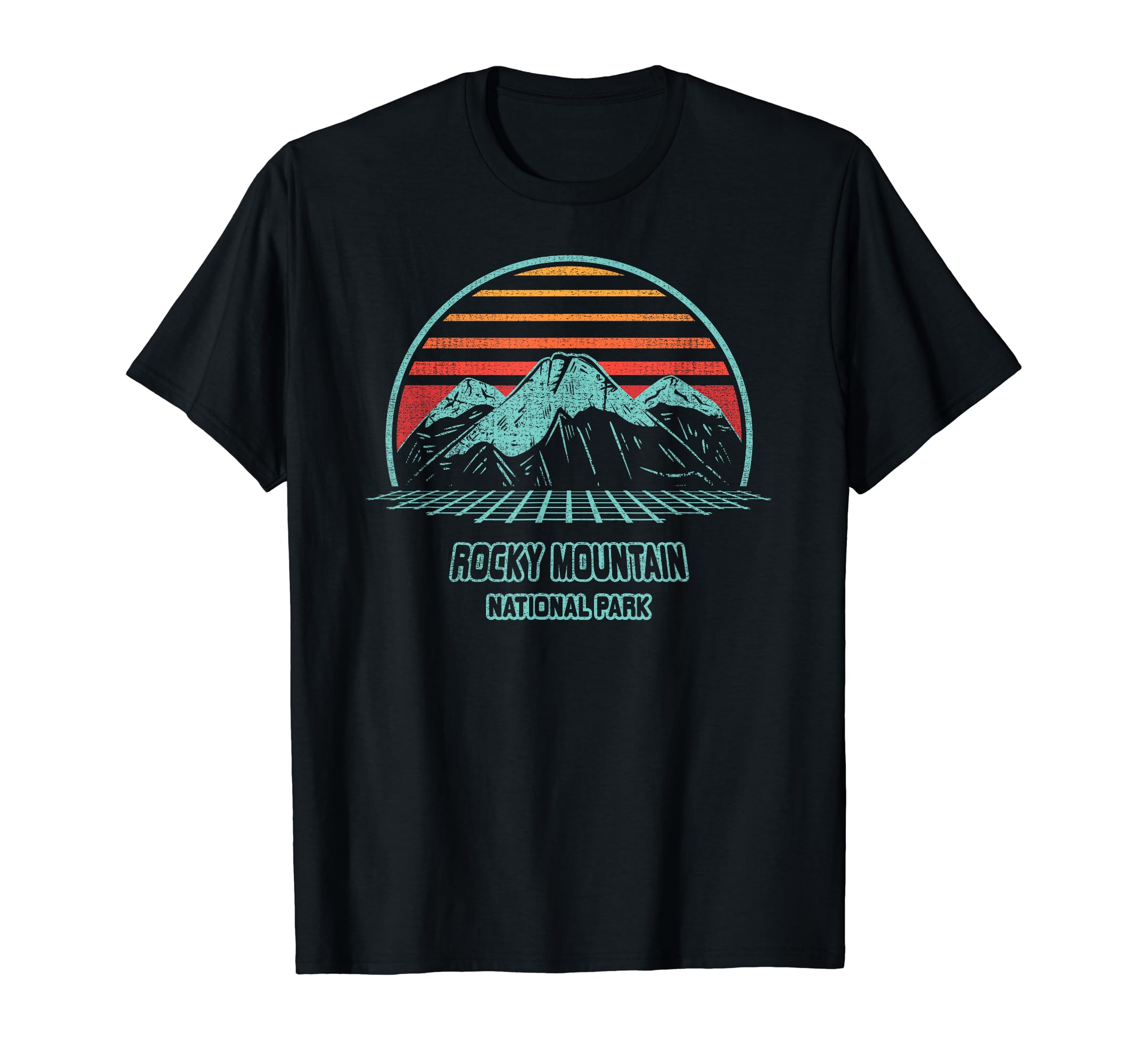 Rocky Mountain National Park Hiking 80S T-Shirt - Novelty Apparel Unisex - T-Shirt, Sweatshirt, Hoodie