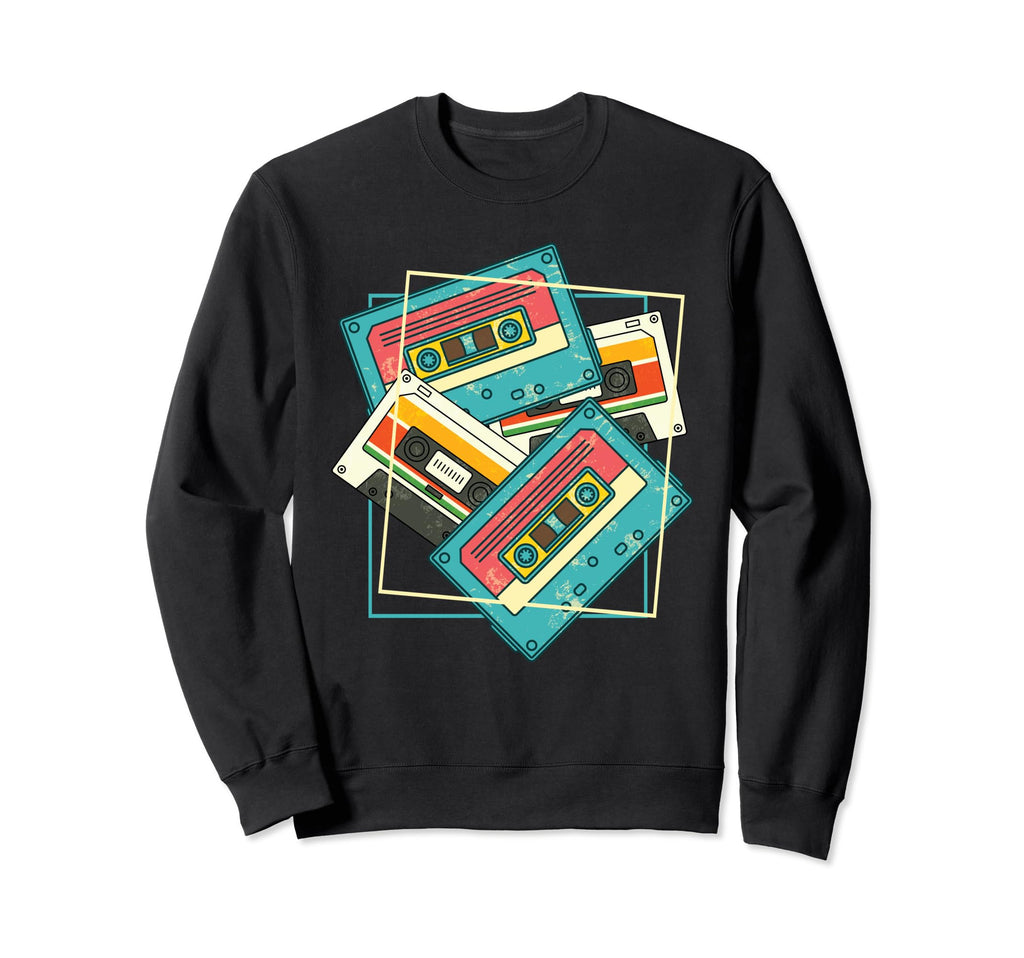 Tape Music Lover Eighties Mixtape Sweatshirt - Graphic Print Men Women - T-Shirt, Sweatshirt, Hoodie