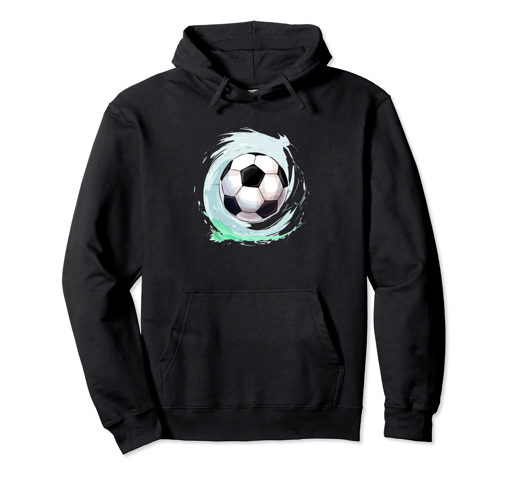 Soccer Ball Sport Players Soccer Hoodie - Fun Novelty Design for Adults - T-Shirt, Sweatshirt, Hoodie