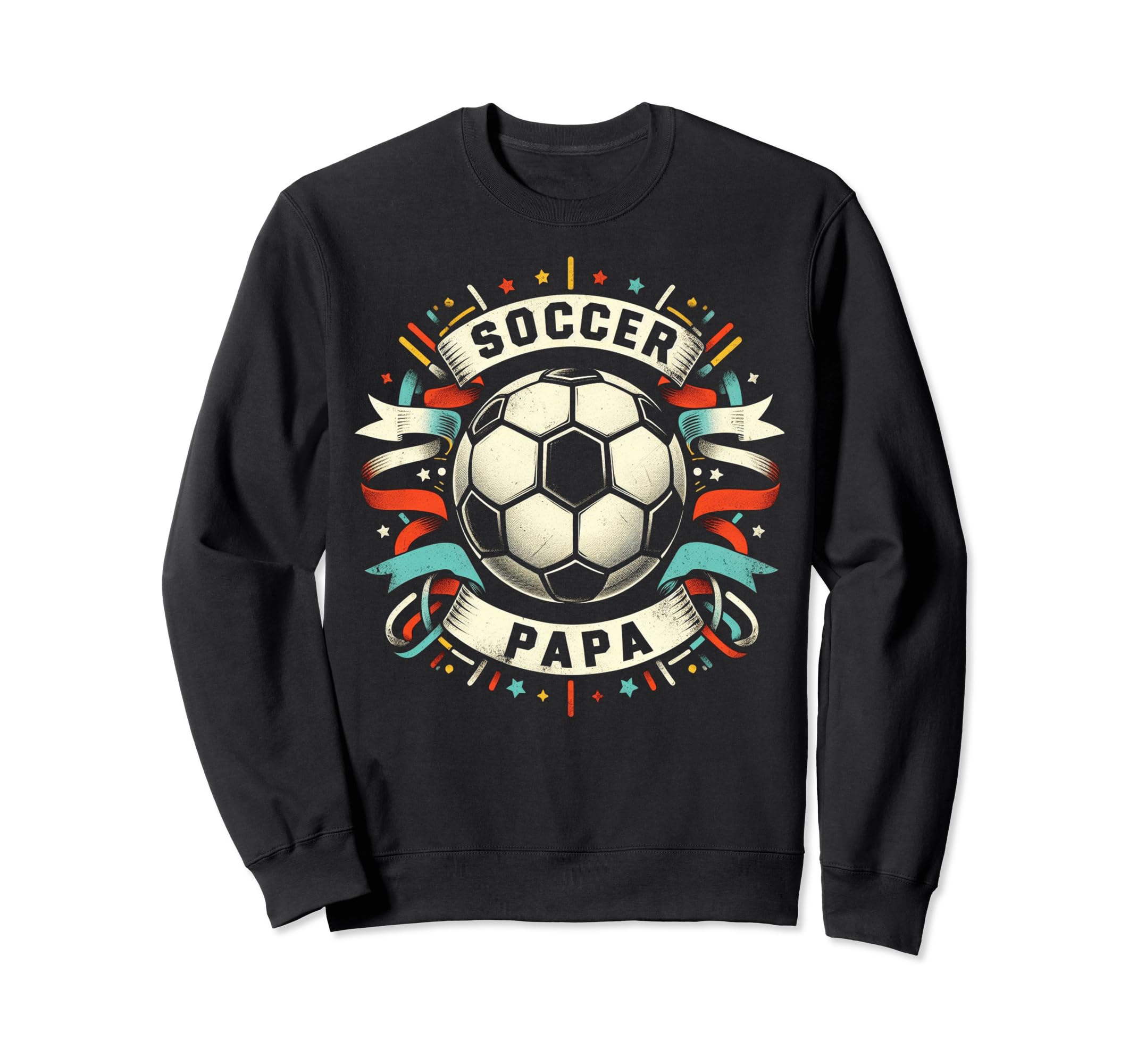 Soccer Papa Family Matching Dad Sweatshirt - Custom Art Print Unisex - T-Shirt, Sweatshirt, Hoodie
