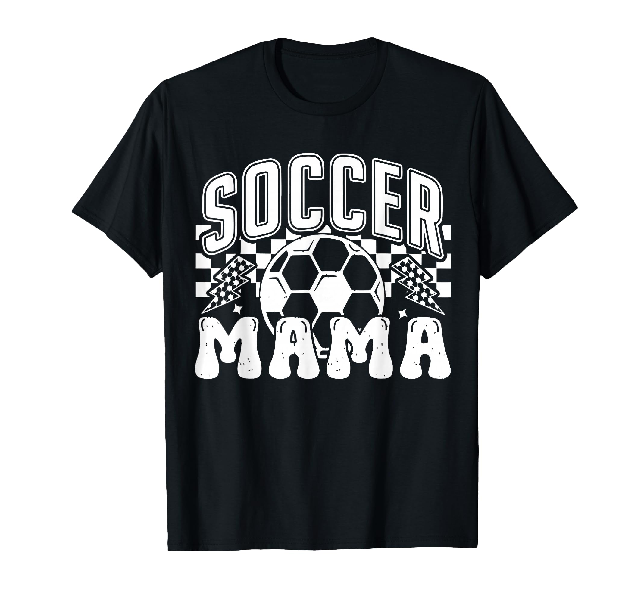 Soccer Mama Checkered Soccer Mom T-Shirt - Novelty Apparel Men Women - T-Shirt, Sweatshirt, Hoodie