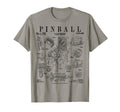 Pinball Arcade Gaming Machine Gamer T-Shirt - Minimalist Print Unisex - T-Shirt, Sweatshirt, Hoodie