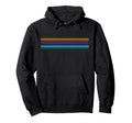 Simple Minimalist Rainbow Stripe Line Hoodie - Aesthetic Graphic Men Women - T-Shirt, Sweatshirt, Hoodie