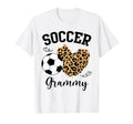 Soccer Grammy Heart Leopard Grammy Family T-Shirt - Trendy Graphic Unisex - T-Shirt, Sweatshirt, Hoodie