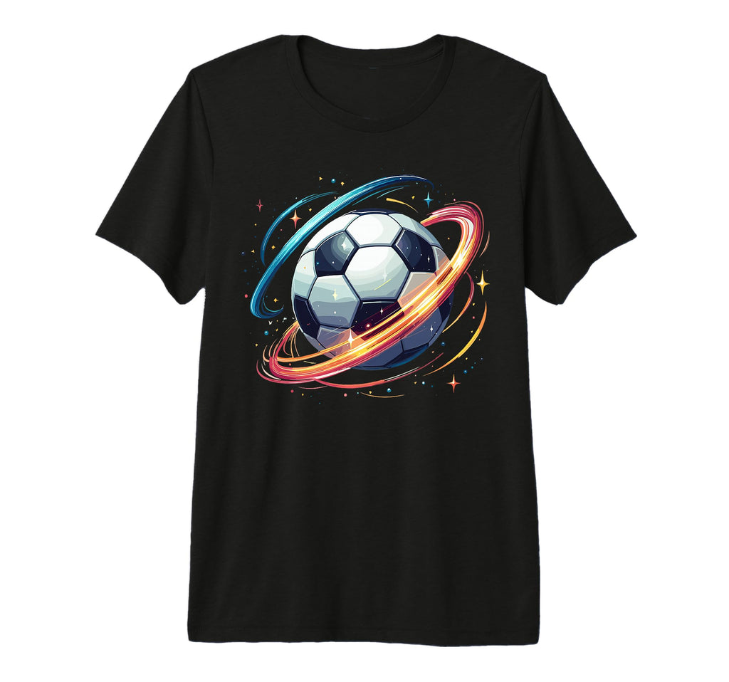 Soccer Ball Space Elements Soccer T-Shirt - Trendy Graphic Men Women - T-Shirt, Sweatshirt, Hoodie