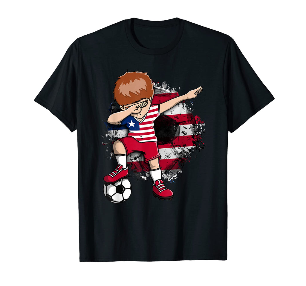 Dabbing Soccer Liberia Jersey T-Shirt - Streetwear Style for Adults - T-Shirt, Sweatshirt, Hoodie