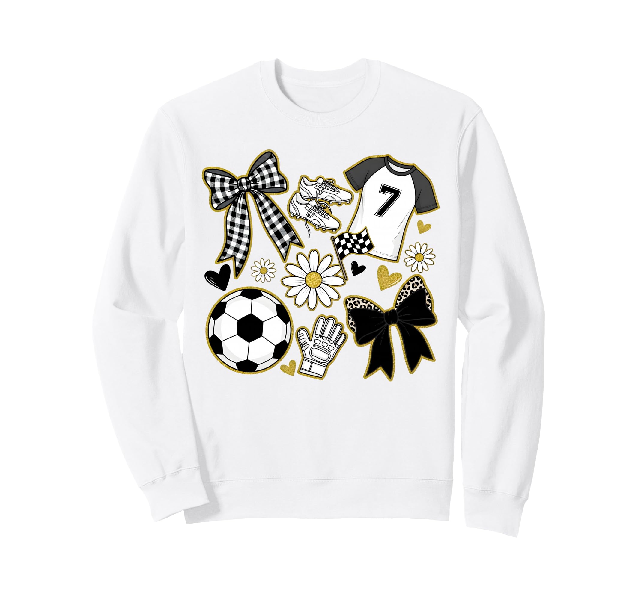Soccer Mama Mom Preppy Soccer Sweatshirt - Trendy Graphic for Adults - T-Shirt, Sweatshirt, Hoodie