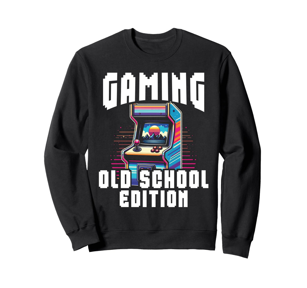 80S Arcade Nostalgia Pixel Art Video Sweatshirt - Minimalist Print Unisex - T-Shirt, Sweatshirt, Hoodie