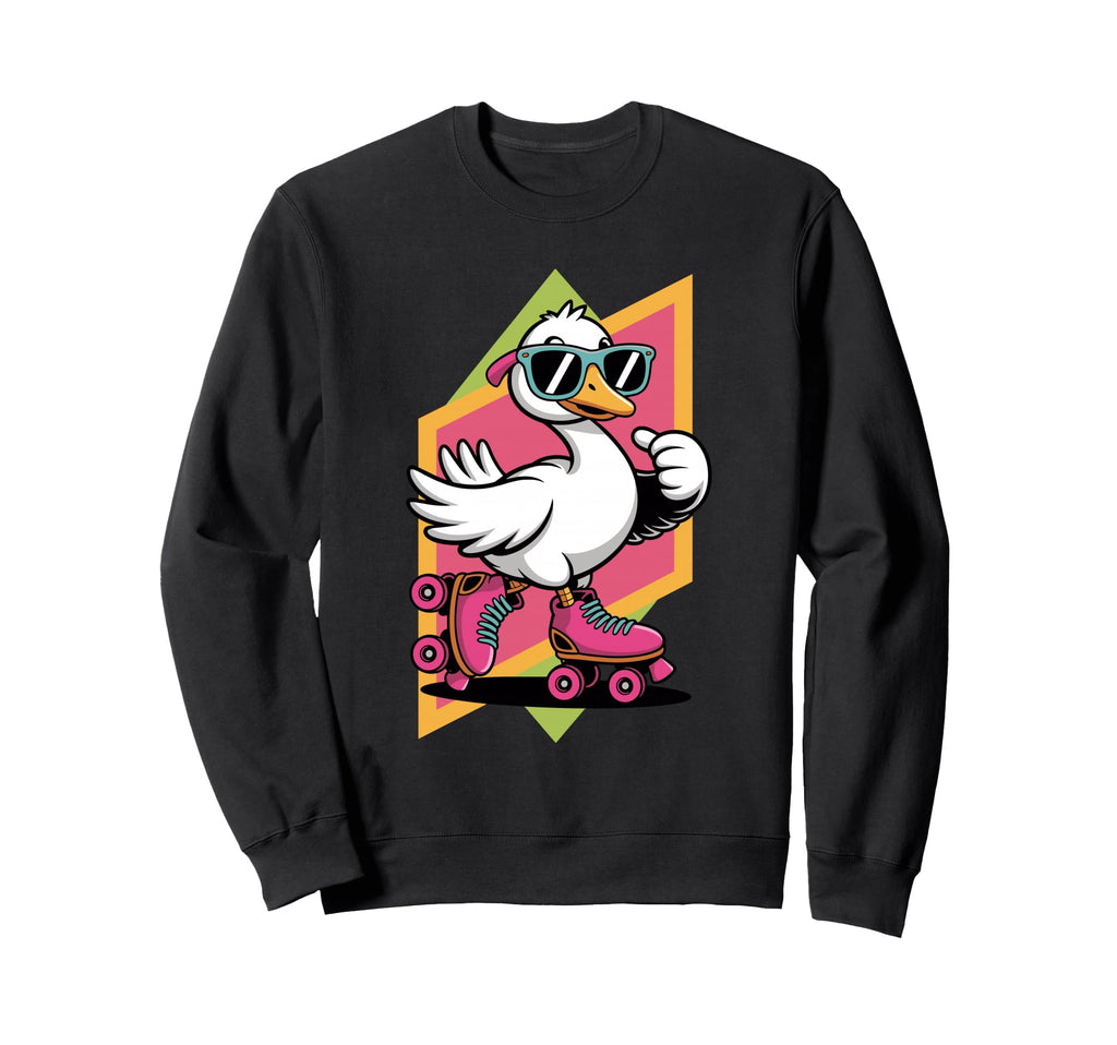 Silly Goose Roller Skates Skating Sweatshirt - Fun Novelty Design Unisex - T-Shirt, Sweatshirt, Hoodie