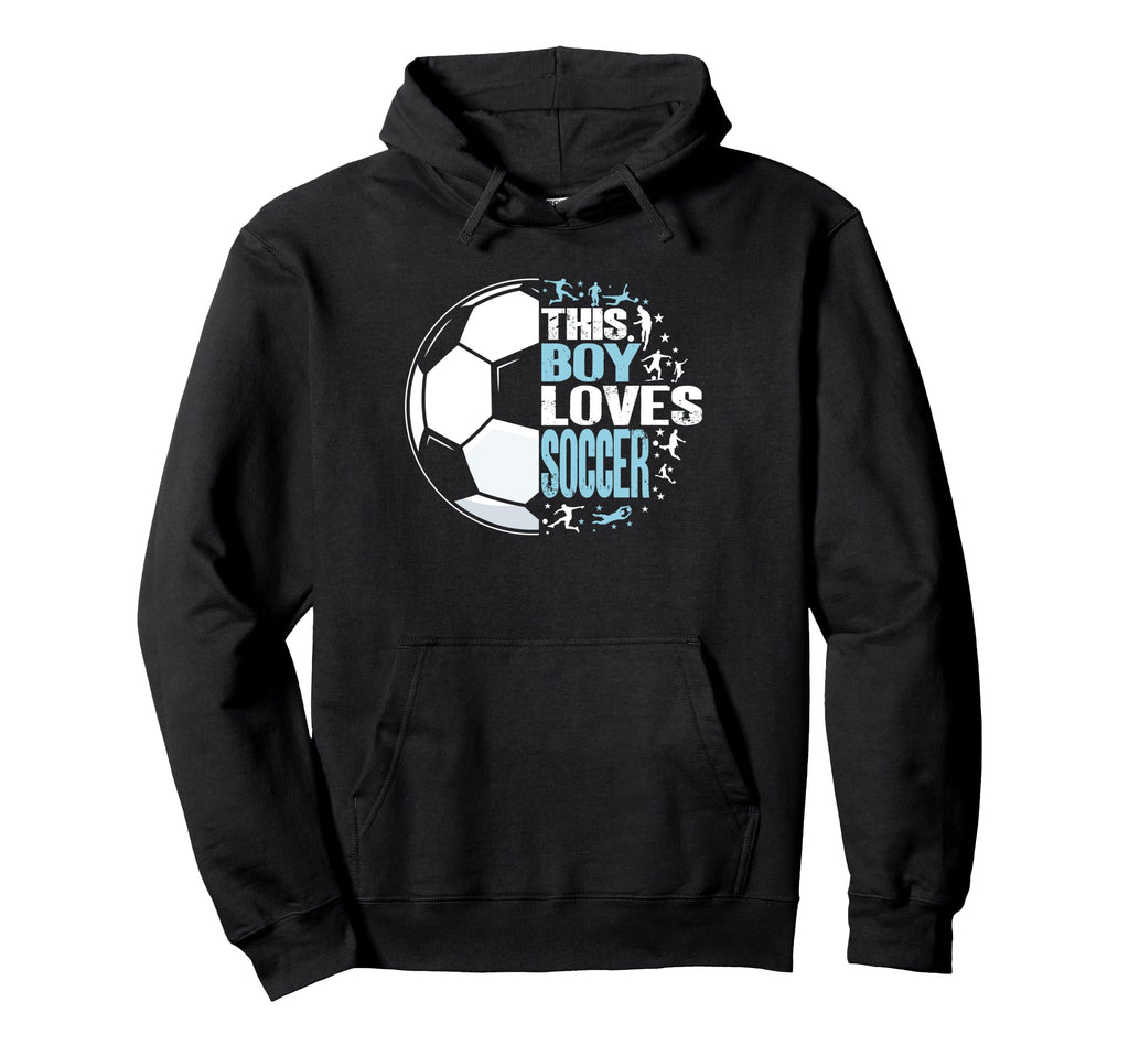 Funny This Loves Soccer Hoodie - Streetwear Style Unisex - T-Shirt, Sweatshirt, Hoodie