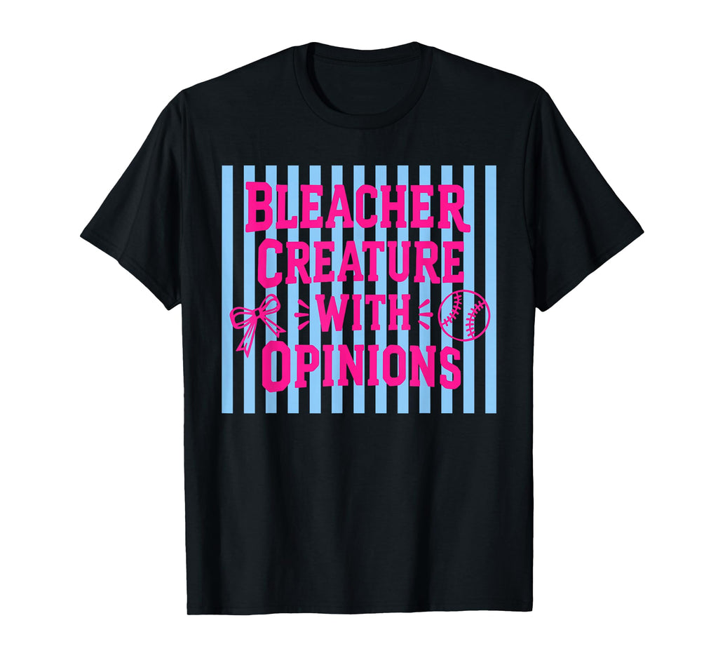 Bleacher Creature Opinions Funny T-Shirt - Minimalist Print Unisex - T-Shirt, Sweatshirt, Hoodie