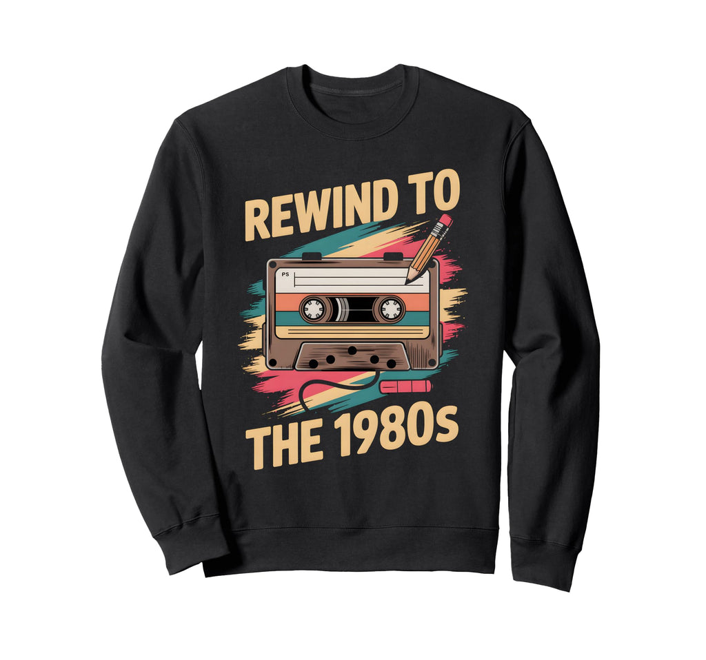 Funny 1980S Cassette Tape 80S Sweatshirt - Minimalist Print Men Women - T-Shirt, Sweatshirt, Hoodie