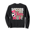 Soccer And Cheer Mom Leopard Sweatshirt - Aesthetic Graphic for Adults - T-Shirt, Sweatshirt, Hoodie