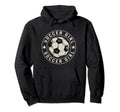 Soccer Sports Ball Soccer Player Hoodie - Minimalist Print Men Women - T-Shirt, Sweatshirt, Hoodie