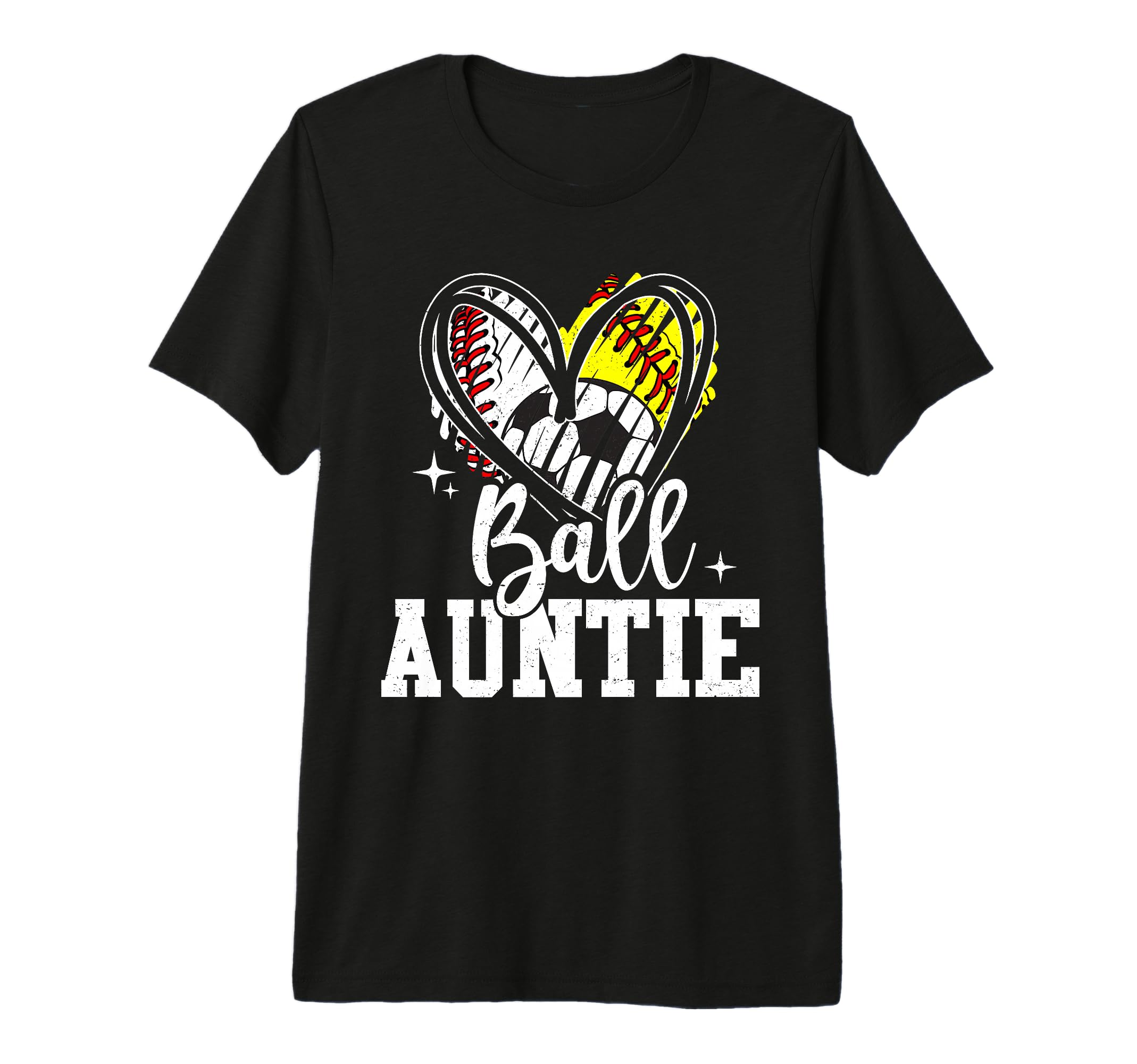 Ball Auntie Baseball Softball Soccer Aunt T-Shirt - Unique Graphic Unisex - T-Shirt, Sweatshirt, Hoodie
