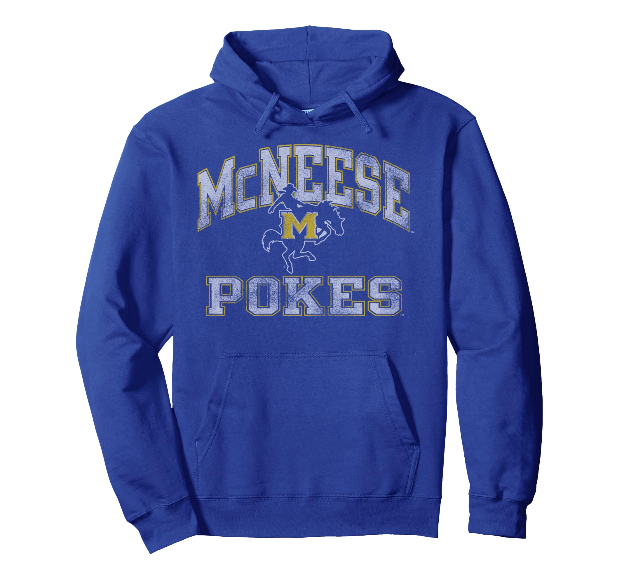 Mcneese State Cowboys Worn Blue Hoodie - Unique Graphic Men Women - T-Shirt, Sweatshirt, Hoodie