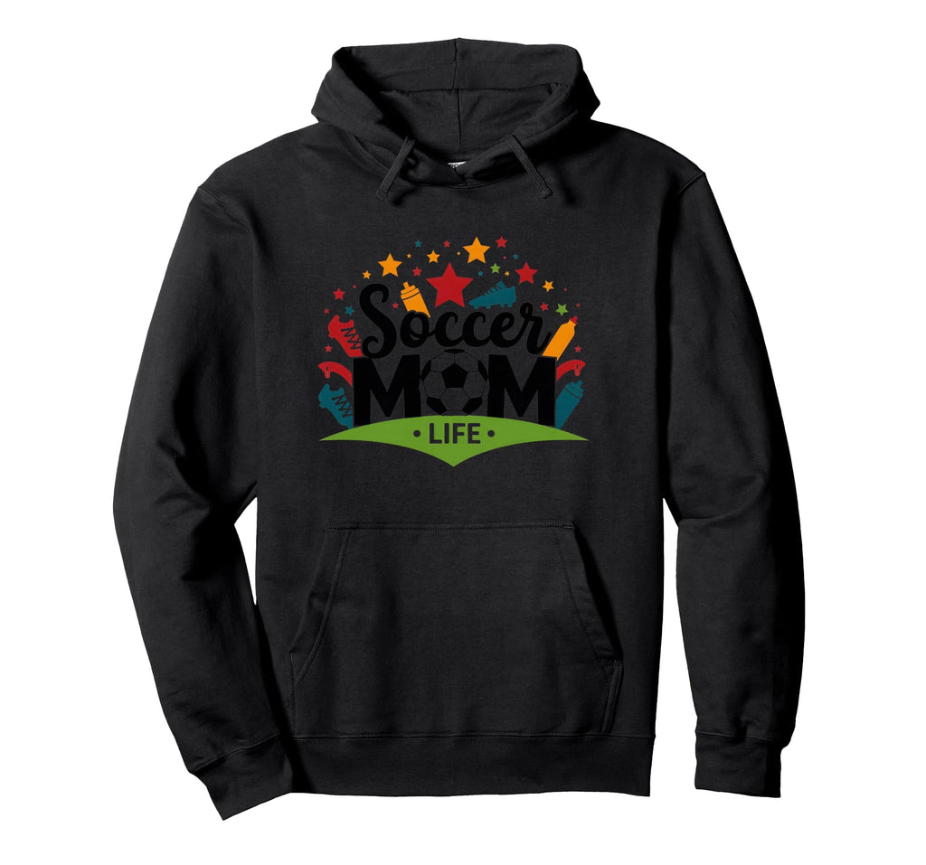 Soccer Mom Life Womens Sports Parent Pride Hoodie - Unique Graphic Unisex - T-Shirt, Sweatshirt, Hoodie