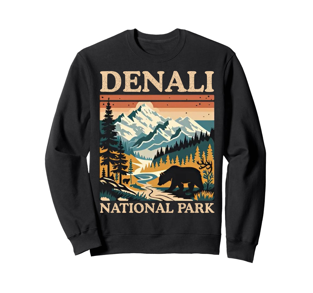 Mount Denali National Park Sweatshirt - Casual Everyday Wear Unisex - T-Shirt, Sweatshirt, Hoodie