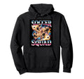 Soccer Squad Funny French Bulldog Hoodie - Streetwear Style for Adults - T-Shirt, Sweatshirt, Hoodie