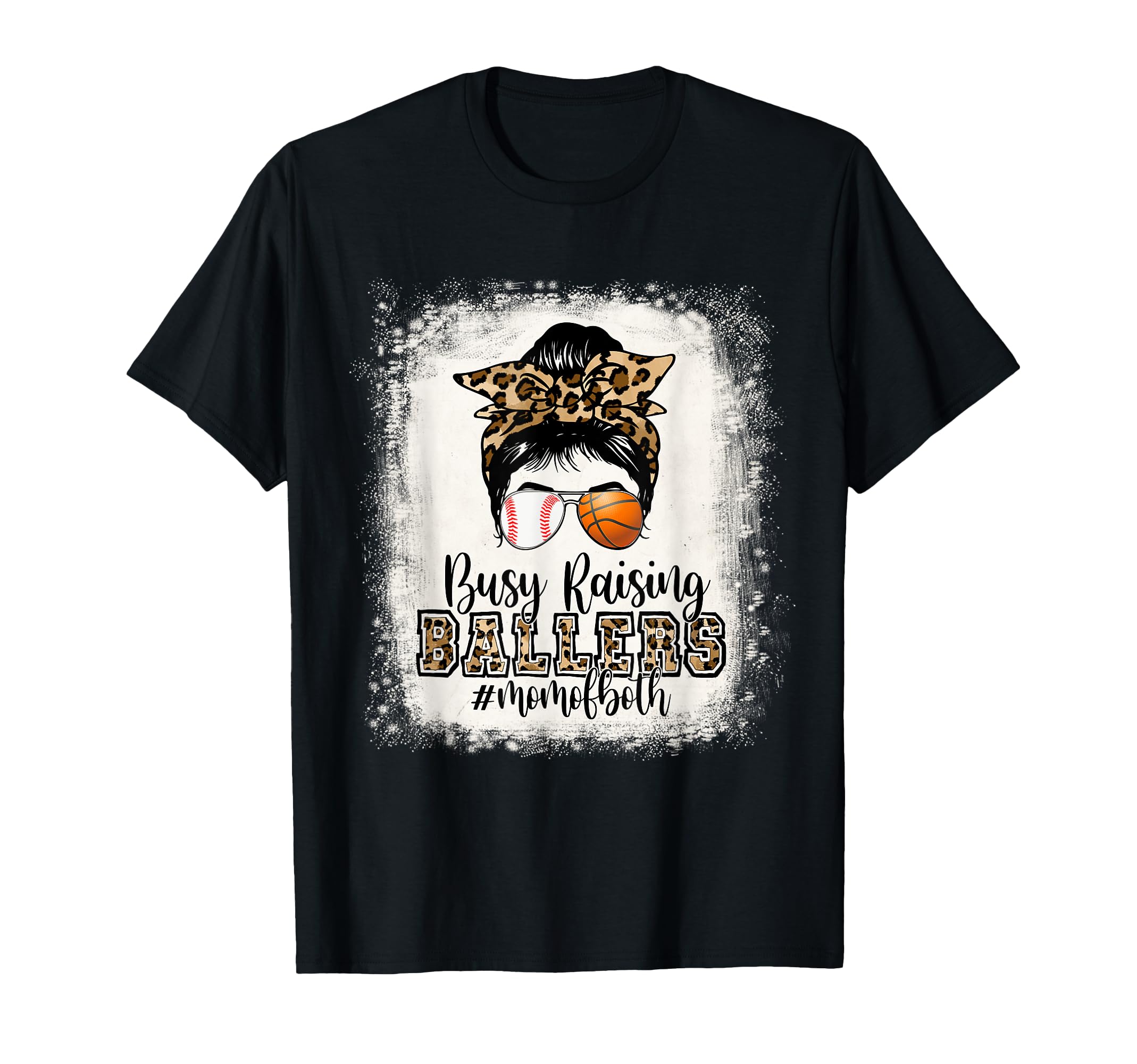 Busy Raising Ballers Mom Both Baseball T-Shirt - Trendy Graphic Men Women - T-Shirt, Sweatshirt, Hoodie
