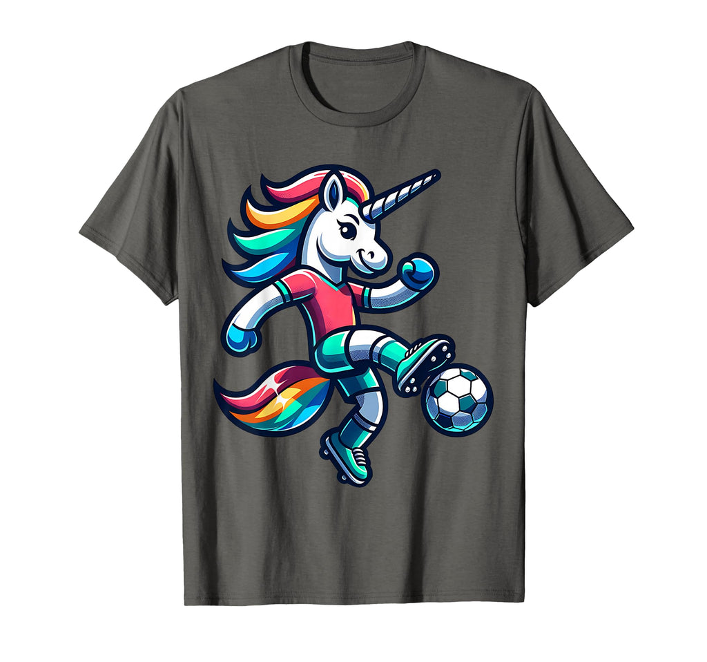 Footballer Unicorn Fans Soccer Team T-Shirt - Custom Art Print Unisex - T-Shirt, Sweatshirt, Hoodie
