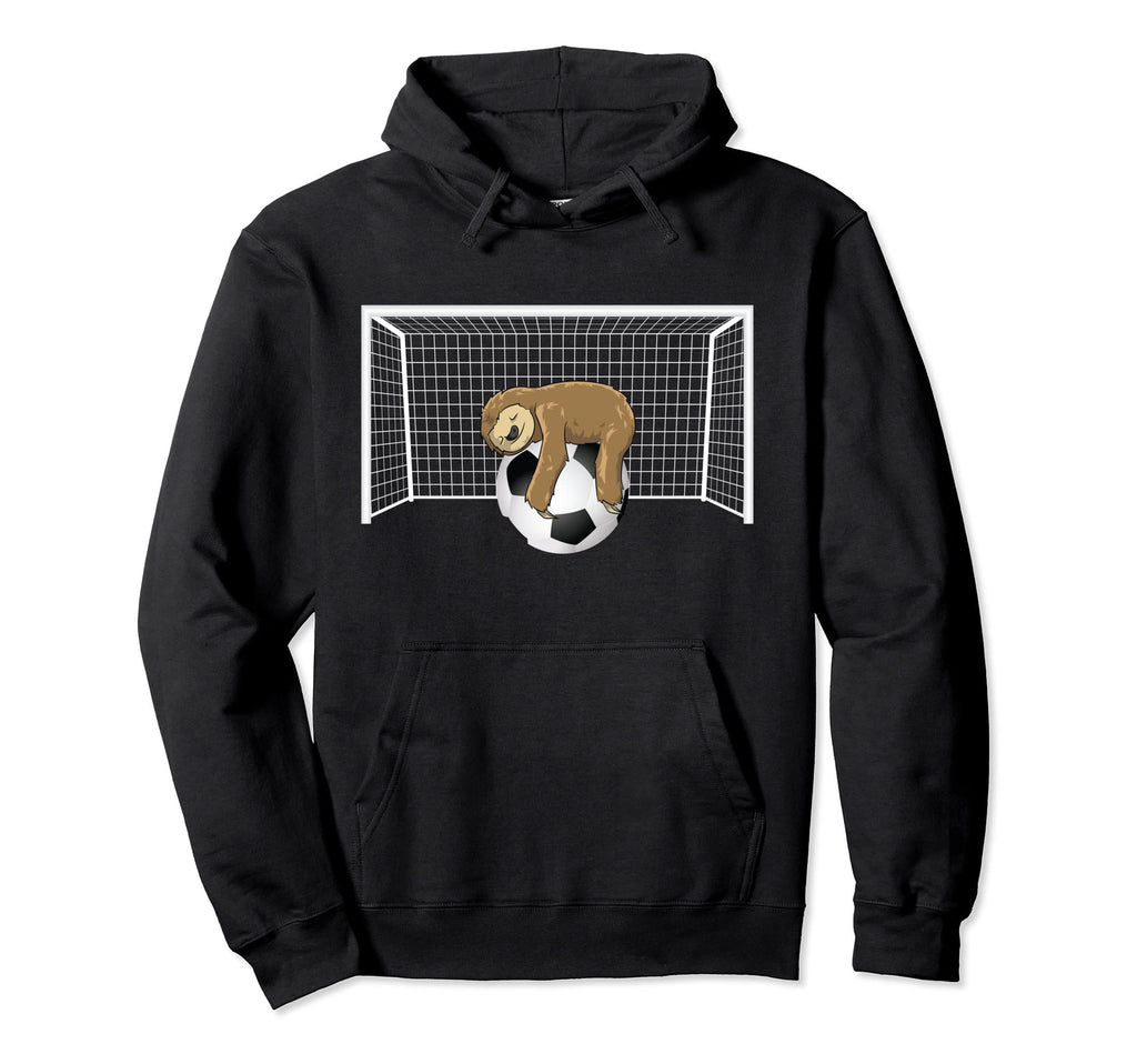 Lazy Sloth Soccer Ball Funny Soccer Hoodie - Fun Novelty Design Unisex - T-Shirt, Sweatshirt, Hoodie