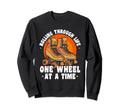 Roller Skater Rolling Through Life Sweatshirt - Trendy Graphic Unisex - T-Shirt, Sweatshirt, Hoodie