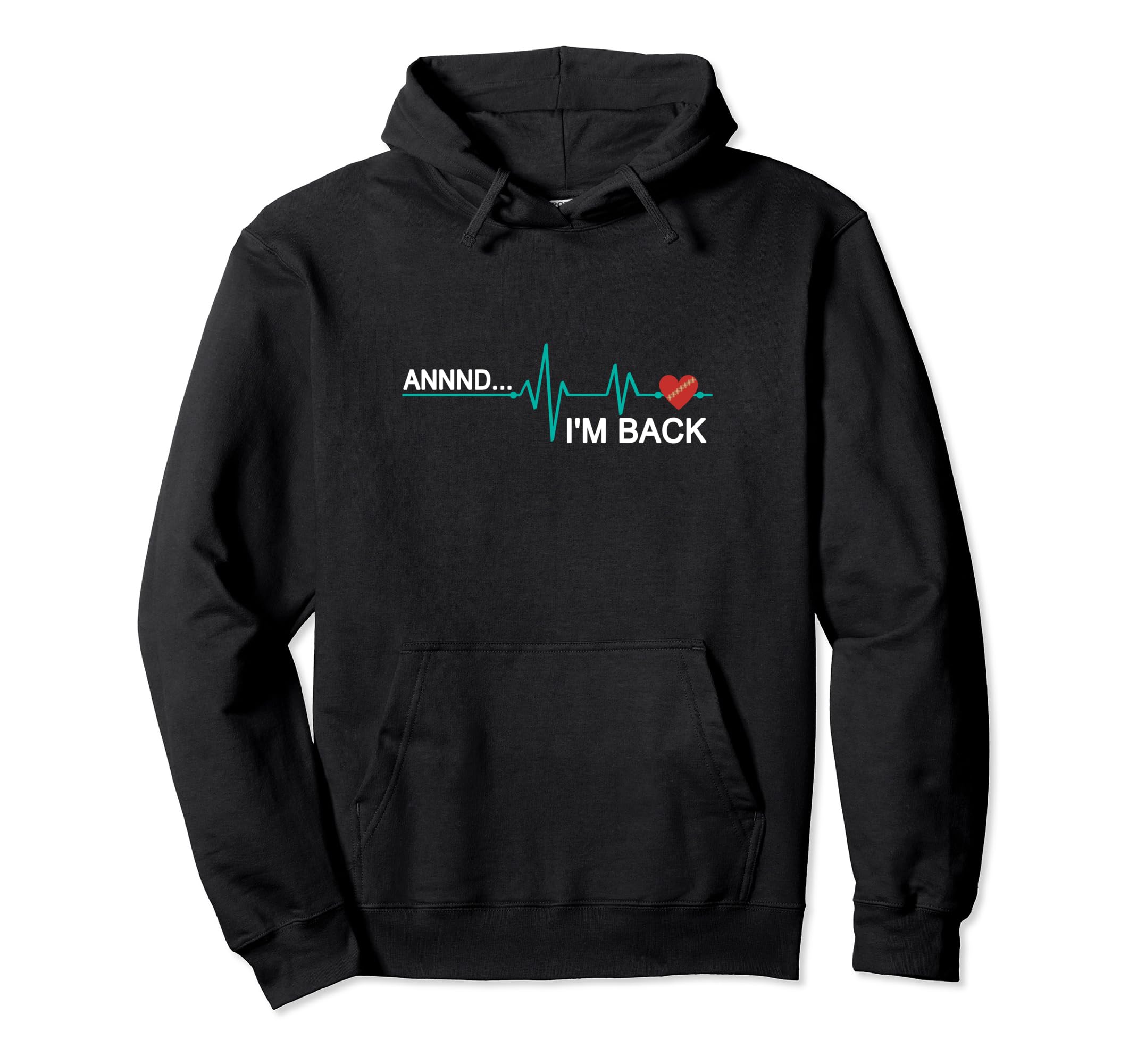 Open Heart Surgery Recovery Survivor Hoodie - Minimalist Print for Adults - T-Shirt, Sweatshirt, Hoodie