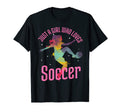Just Who Loves Soccer Football T-Shirt - Casual Everyday Wear for Adults - T-Shirt, Sweatshirt, Hoodie