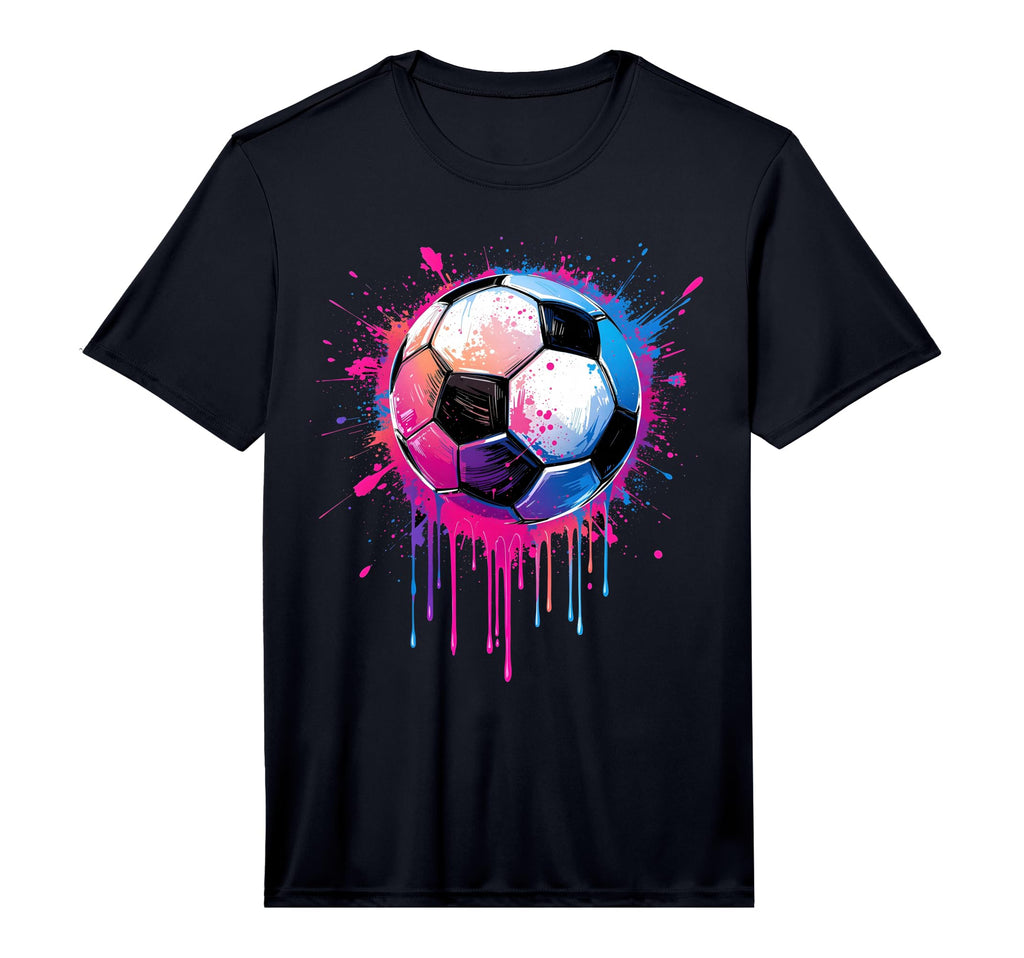 Soccer Awesome Colorful Soccer Drip Soccer T-Shirt - Graphic Print Unisex - T-Shirt, Sweatshirt, Hoodie