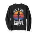 Just Who Loves Soccer Soccer Players Sweatshirt - Trendy Graphic Unisex - T-Shirt, Sweatshirt, Hoodie