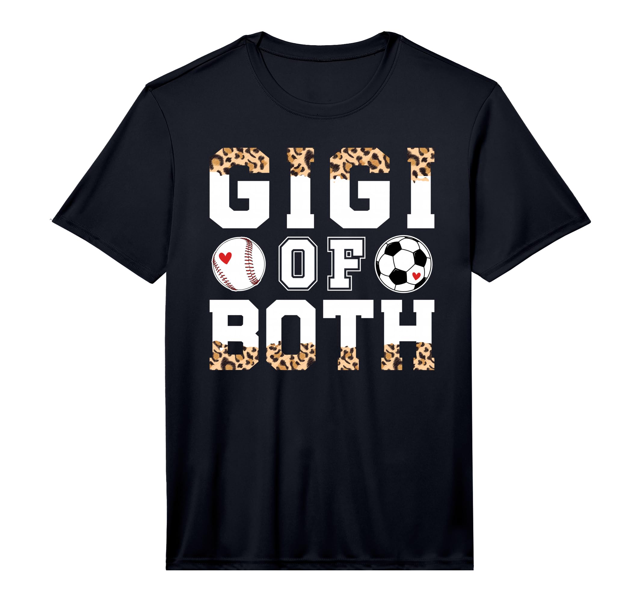 Mens Gigi Both Leopard Baseball Soccer T-Shirt - Minimalist Print Unisex - T-Shirt, Sweatshirt, Hoodie
