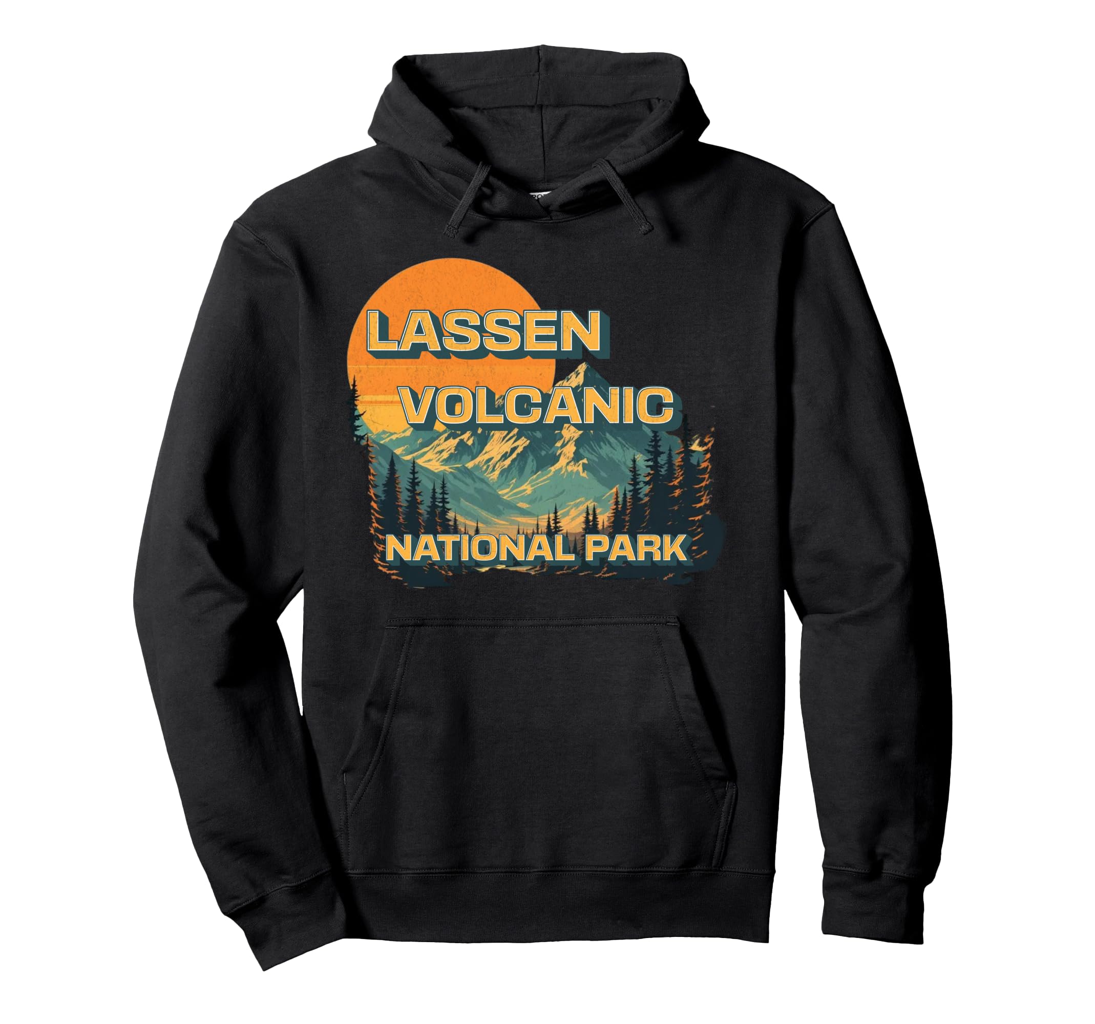 Lassen Volcanic National Park Hoodie - Fun Novelty Design Men Women - T-Shirt, Sweatshirt, Hoodie