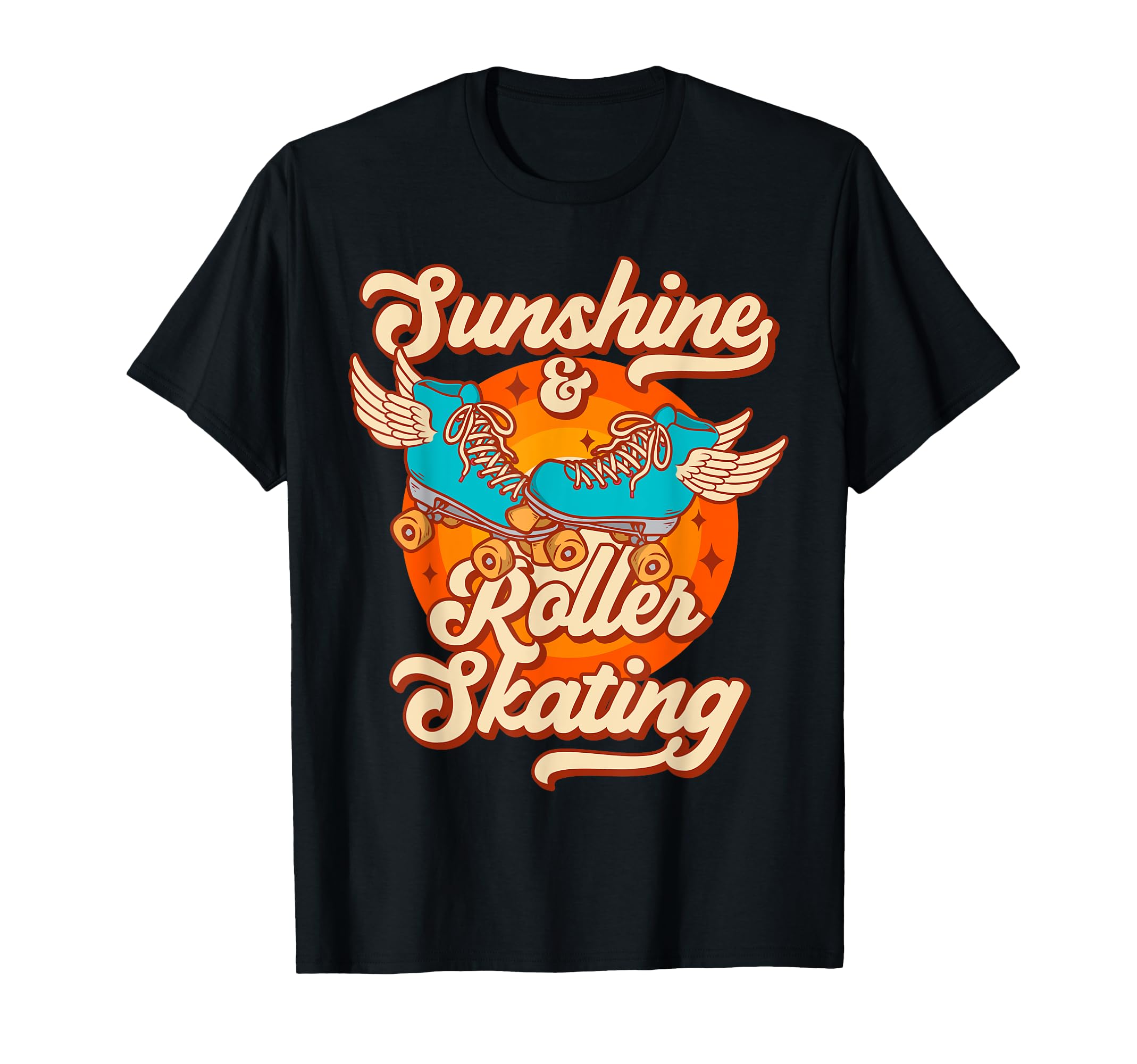 Roller Skating Skate 1970S Sunshine T-Shirt - Streetwear Style for Adults - T-Shirt, Sweatshirt, Hoodie