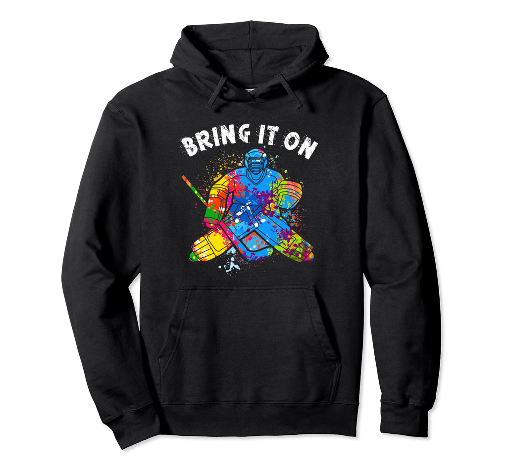 Ice Hockey Player Goalkeeper Ice Hockey Hoodie - Novelty Apparel Unisex - T-Shirt, Sweatshirt, Hoodie