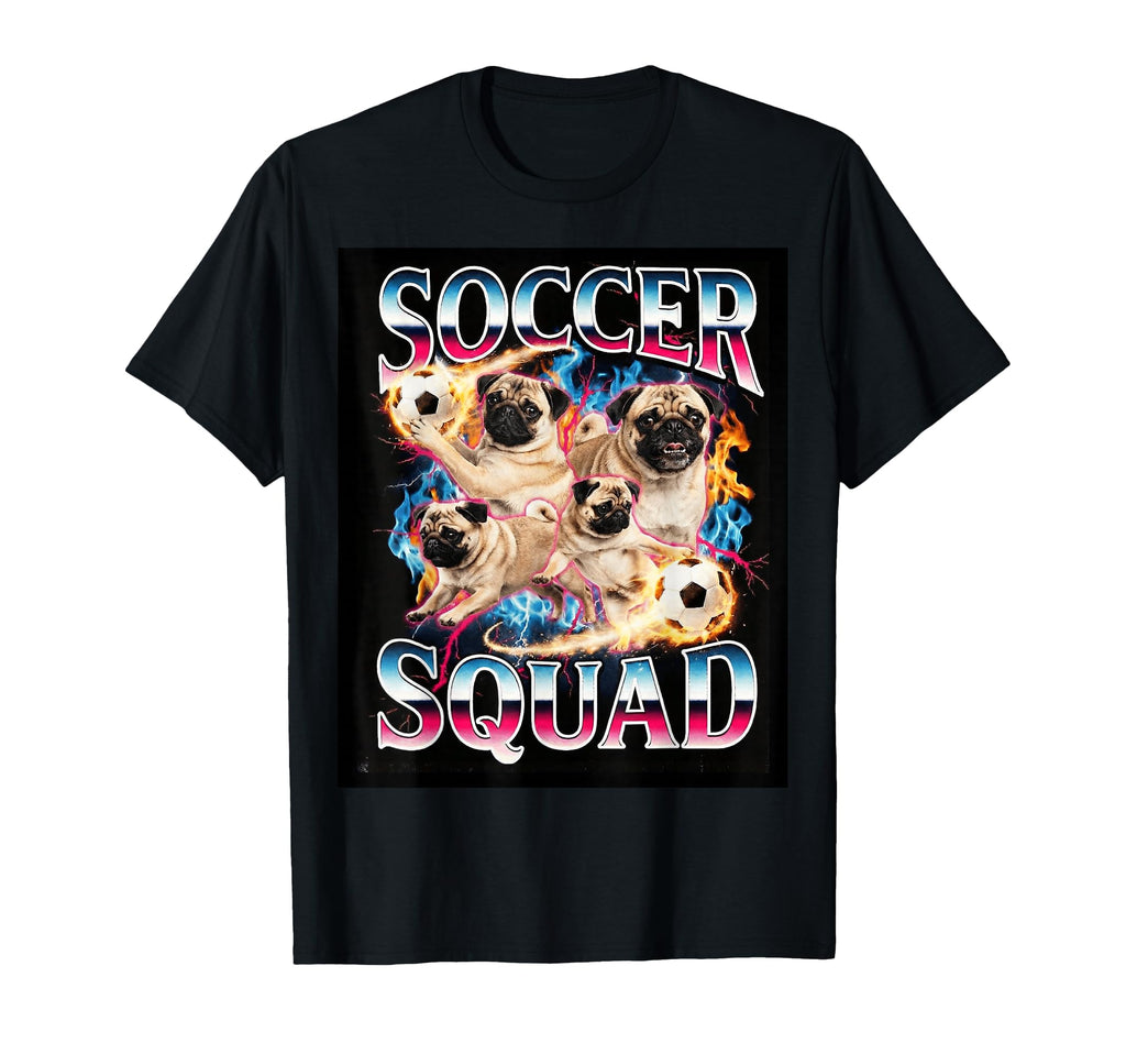 Funny Soccer Squad Dog Meme Brainrot T-Shirt - Streetwear Style Men Women - T-Shirt, Sweatshirt, Hoodie