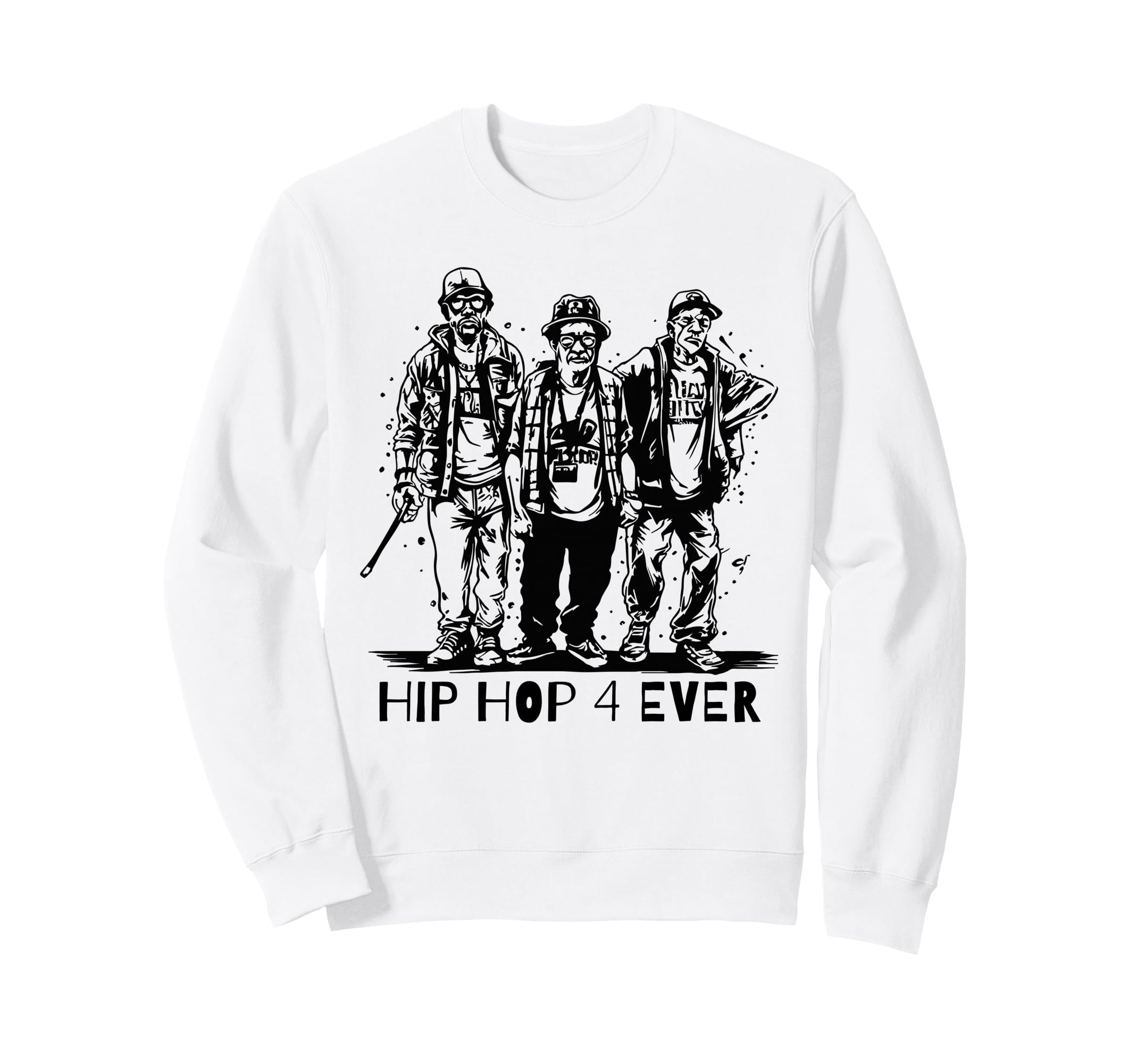Graffiti Old School Rap Pensioners Hip Sweatshirt - Trendy Graphic Unisex - T-Shirt, Sweatshirt, Hoodie
