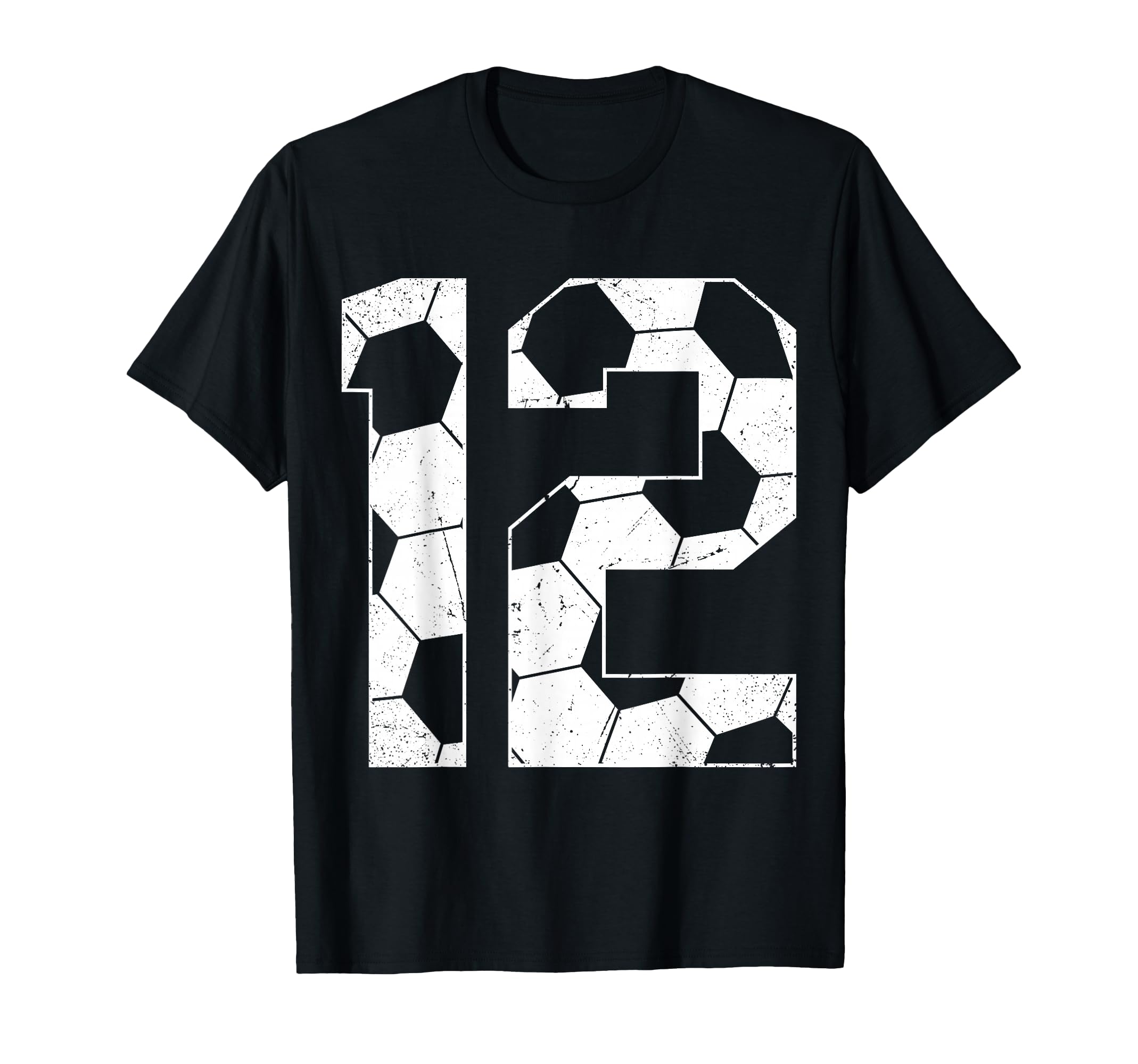 12Th Birthday Soccer Player Football 12 T-Shirt - Minimalist Print Unisex - T-Shirt, Sweatshirt, Hoodie