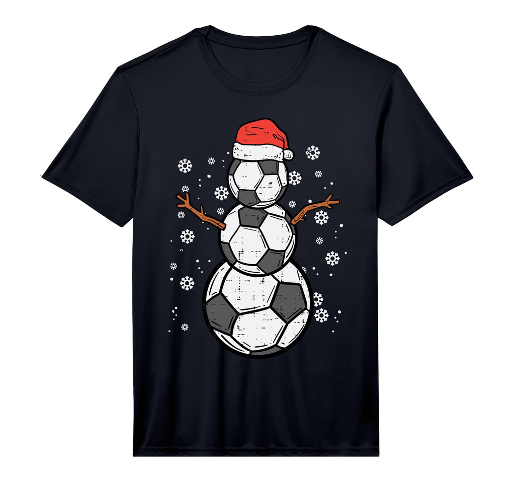 Soccer Snowman Sports Performance T-Shirt - Fun Novelty Design for Adults - T-Shirt, Sweatshirt, Hoodie