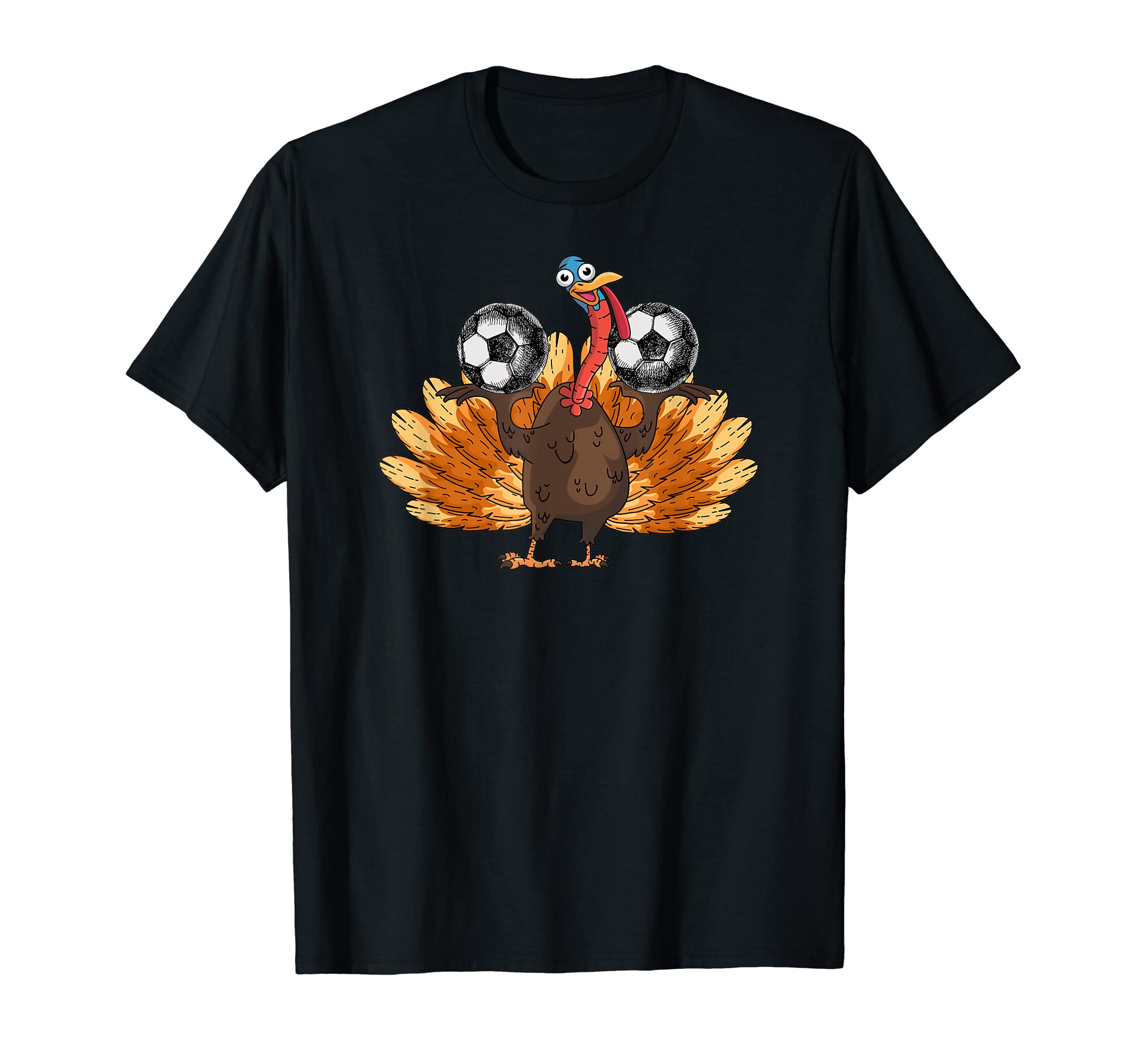 Funny Turkey Thanksgiving Soccer T-Shirt - Streetwear Style Men Women - T-Shirt, Sweatshirt, Hoodie