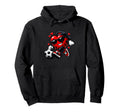Valentine Soccer Heart Funny Dripping Hoodie - Streetwear Style Men Women - T-Shirt, Sweatshirt, Hoodie
