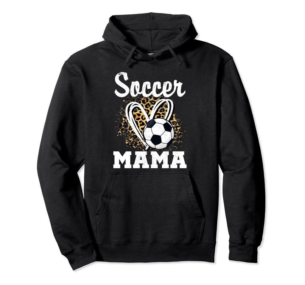 Soccer Mama Leopard Heart Matching Hoodie - Minimalist Print Men Women - T-Shirt, Sweatshirt, Hoodie